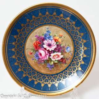 Royal Worcester E Barker Hand Painted Cabinet Plate  