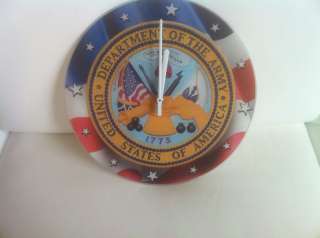 United States ARMY Glass Wall Clock  