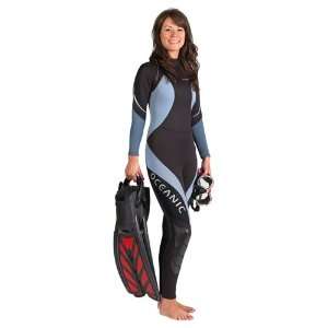  Oceanic Ultra 1mm Jump Suit Woman Dive Wetsuit Sports 
