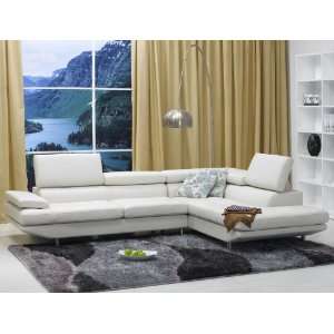 Ultra Modern White Leather Sectional Sofa   RSF 