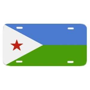  Dijbouti Republic Flag Vanity Auto License Plate 