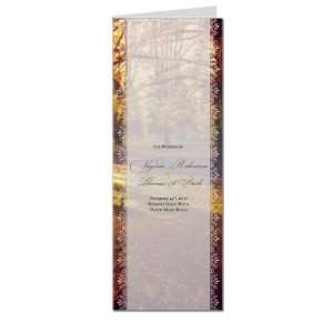  100 Wedding Programs   Autumn Fresh Lace