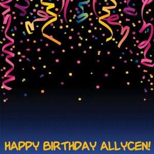  Custom Birthday Confetti 12 x 12 Paper Health & Personal 