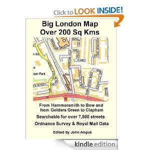 Big London Map (City and Suburban Street Maps) John Angus  
