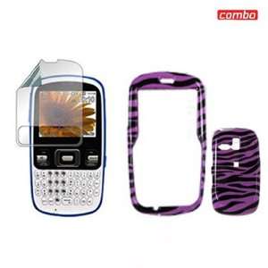 Samsung R350/351 Combo Black/Purple Zebra Design Protective Case 