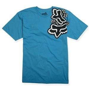  Fox Racing Slapstick T Shirt   Large/Electric Blue 
