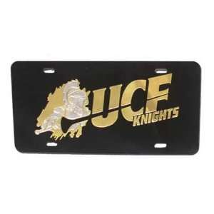 UCF Knights Black KNIGHTS Mirror License Plate Sports 