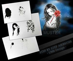 Step by Step Stencil ~~ UMR Airbrush Schablone AS 101 M  