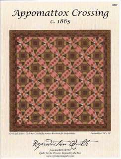 Appomattox Crossing Reproduction Quilts Top Pattern  