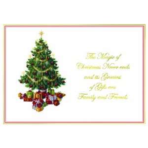  Magic of Christmas   Tree with Presents Holiday Cards 