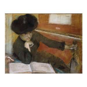  Femme assise devant un Piano, c.1882 85 Premium Giclee 