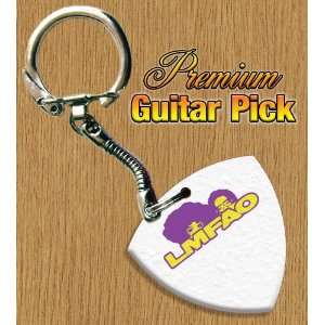  LMFAO Keyring Bass Guitar Pick Both Sides Printed Musical 