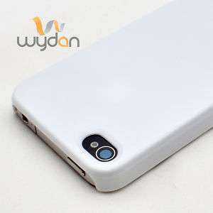 New White Ultra Hard Thin Case iPhone 4G 4S w/ Screen Guard Verizon 