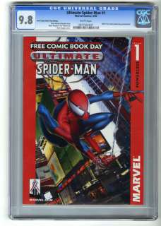 Ultimate Spiderman 1 CGC 9.8 Free Comic Book Day Ed.  