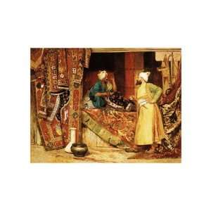  Carpet Seller by Jean Georges Vibert. size 14 inches 
