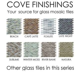 Light Aqua/Cool Blue Glass Mosaic Subway Tile Kitchen Backsplash 