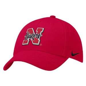 Nike Nebraska Cornhuskers Red Wool Classic Hat  Sports 