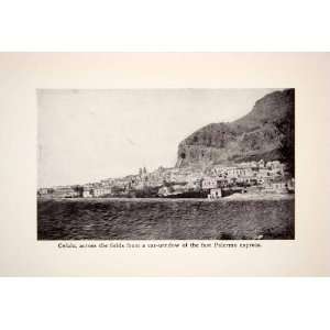  1912 Print Cefalu Palermo Sicily Italy Tyrrhenian Sea West 