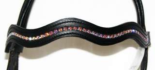 FSS Crystal Bling GERMAN padded Browband All Colour MADE WITH 