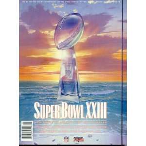 1989 Super Bowl XXIII Program   49ers / Bengals 1989  