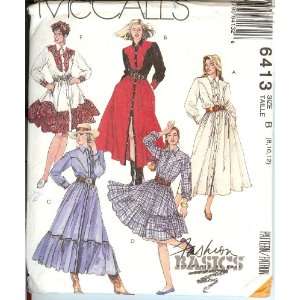  McCalls 6413 Western Style Dresses Arts, Crafts & Sewing