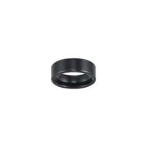  ZALES Black Tungsten Wedding Band Triton Ladies 8.0mm 