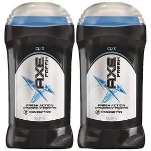 Axe Fresh Deodorant Stick for Men Clix 3 oz, 2 ct (Quantity of 2)
