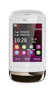 Nokia C2 03 (White) Touch & Type Dual SIM Unlocked With Sealed Box 