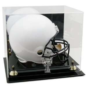 Texas Tech Red Raiders Logo Golden Classic Full Size Helmet Display 