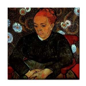  La Berceuse Augustine Roulin By Vincent Van Gogh Tile 