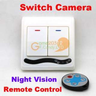 Wall Switch spy Hidden Mini DV DVR Night vision Recorder Motion 