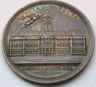1763 Colonial Treaty of Hubertusberg Medal   Betts 446  
