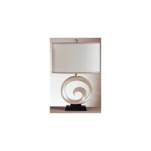  Swirl Pearl White Lamp