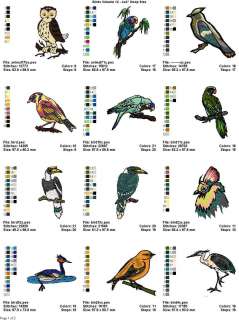 BEAUTIFUL BIRDS V.12(4x4) LD MACHINE EMBROIDERY DESIGNS  