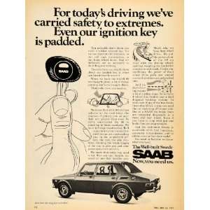   Motors SAAB 99 Automobile Keys Car   Original Print Ad