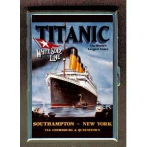  TITANIC WHITE STAR SHIP POSTER ID Holder, Cigarette Case 