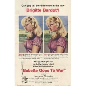  Babette Goes To War Movie Poster (11 x 17 Inches   28cm x 