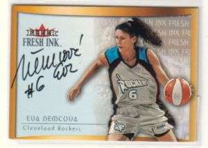 2000 Fleer WNBA Fresh Ink AUTO Eva Nemcova ROCKETS  