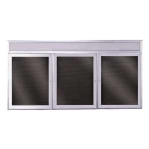   Doors and Satin Aluminum Frame Indoor Use 8 W x 4 H