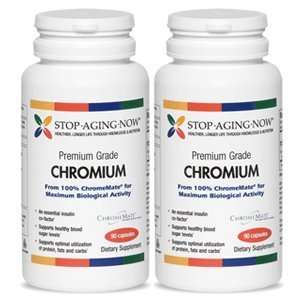 CHROMEMATE® GTF CHROMIUM 200 mcg (2 Pack)   Enhanced with Niacin  90 