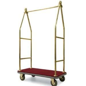  Lakeside/Geneva Luggage Cart with Straight Top Brass Frame 