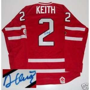  Duncan Keith Signed Team Canada Jersey Coa Blackhawks 