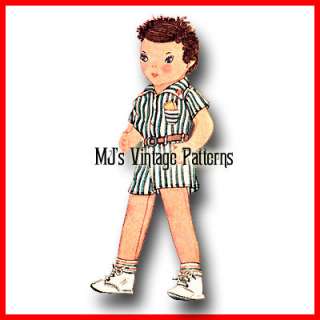 Vintage Girl & Boy Dolls Pattern ~ Twin Dolls 25 tall  