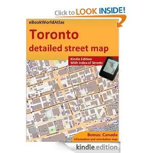 Map of Toronto (Canada) eBookWorldAtlas Team  Kindle 
