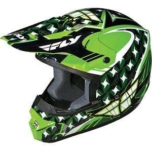  Fly Racing Kinetic Flash Helmet   X Small/Green/White 