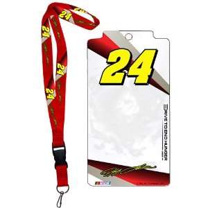  NASCAR Jeff Gordon Lanyard Credential Holder Sports 