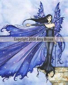 Cloak of Stars Fairy Fantasy Art Amy Brown Mousepad  