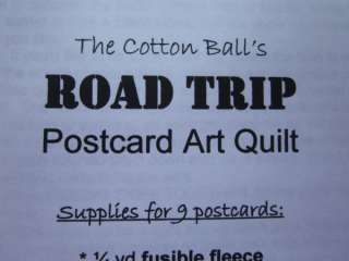 road trip postcard mobile art quilt this great kit has all 
