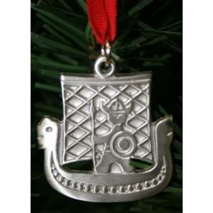  Viking Ship Pewter Ornament