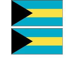 Bahamas Bahamian Flag Stickers Decal Bumper Window Laptop Phone Auto 